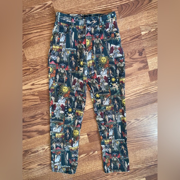 Dolls Kill Pants - Sold out rare divine insight mom jeans by horoscopes/dollskill